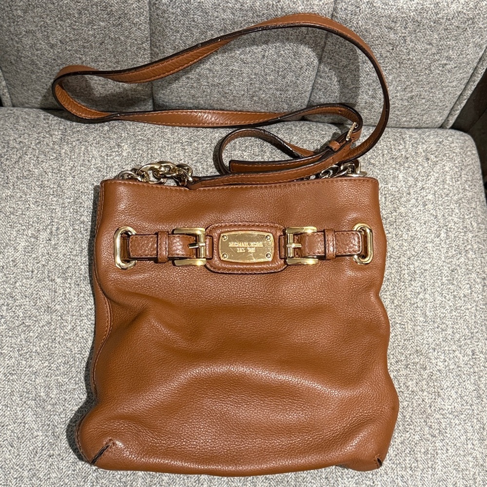 Michael Kors Tan Leather Shoulder Bag